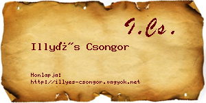 Illyés Csongor névjegykártya